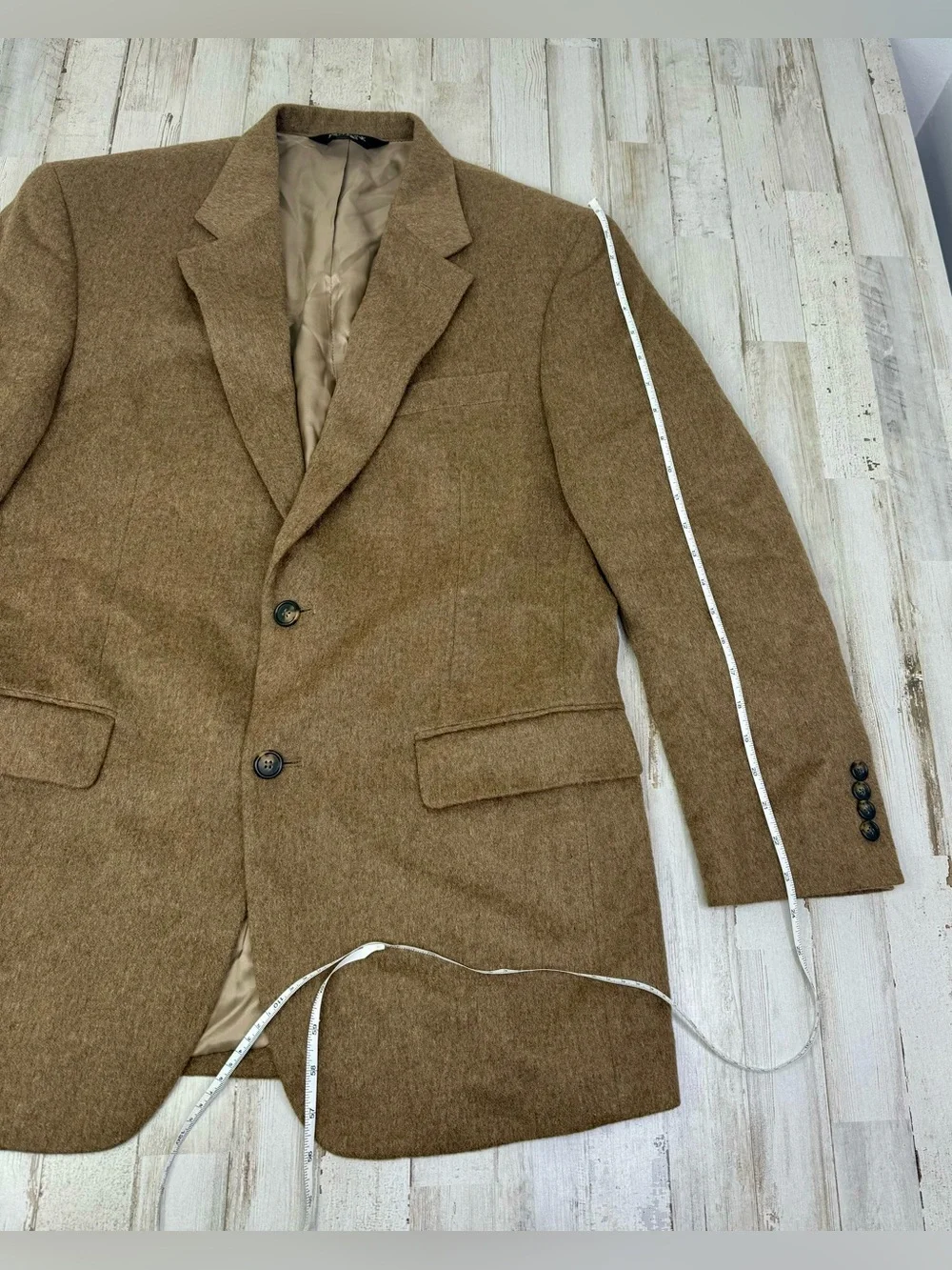 Jos A Bank Mens 41R 100% Camel Hair Blazer Brown Sport Coat Jacket Lined